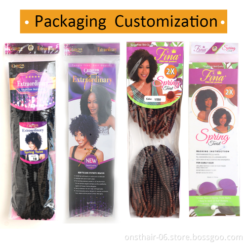 8inch Linda Purple spring twist hair 65g natural ombre pre twisted Crochet Braiding pre looped passion twist hair box braids